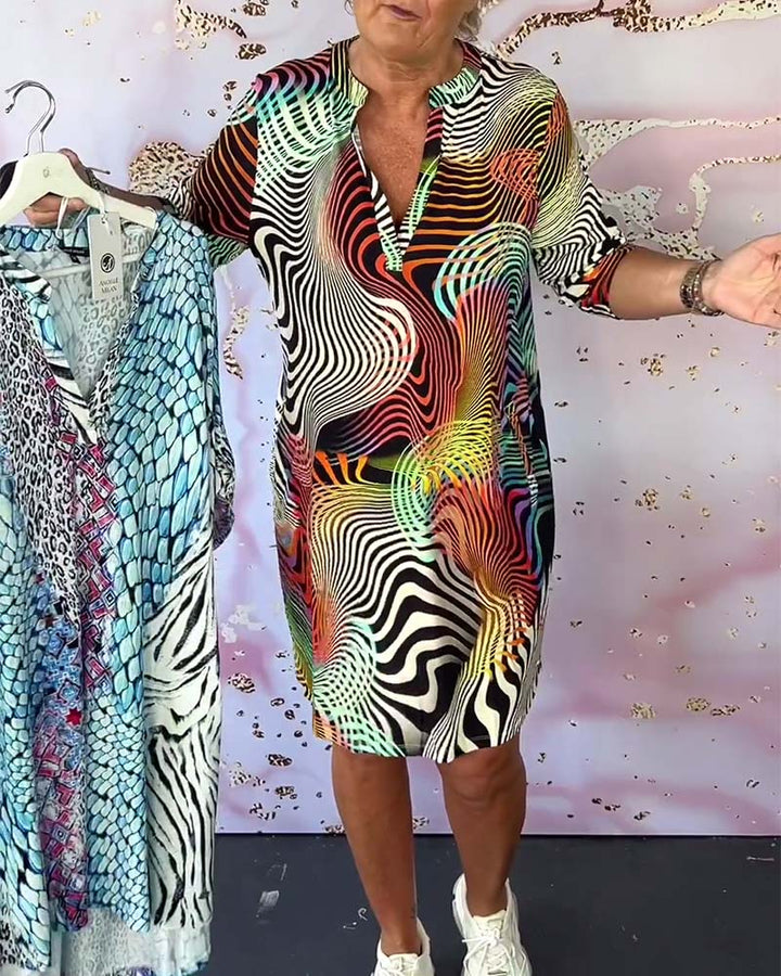 The Fay™ - The Elegant V-Neck Dress