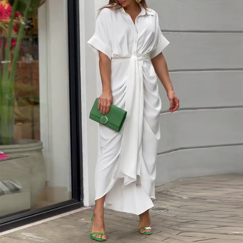 Alvina™ | Elegant Belted Wrap Dress