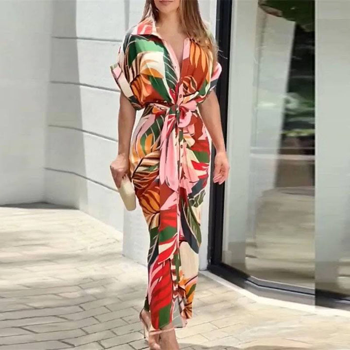 Alvina™ | Elegant Belted Wrap Dress
