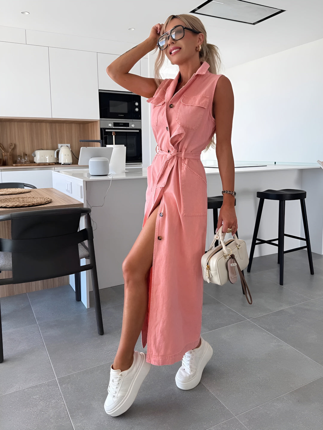 LOUISA™ DENIM KJOLE | Tidløs elegance i denim
