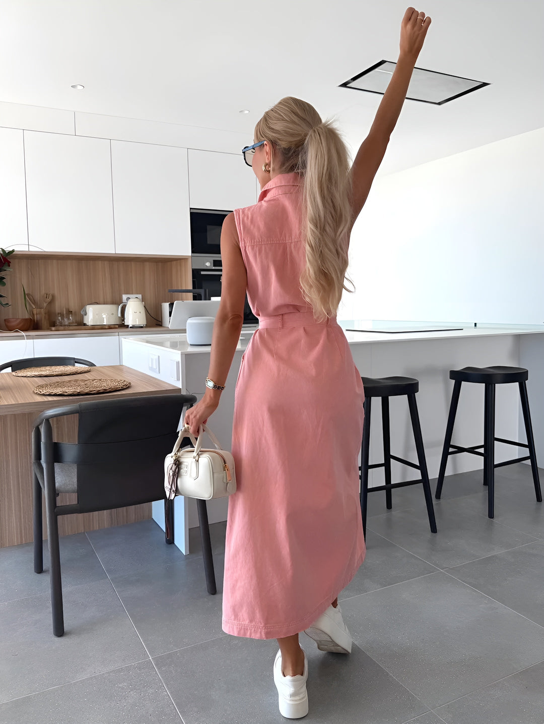 LOUISA™ DENIM KJOLE | Tidløs elegance i denim