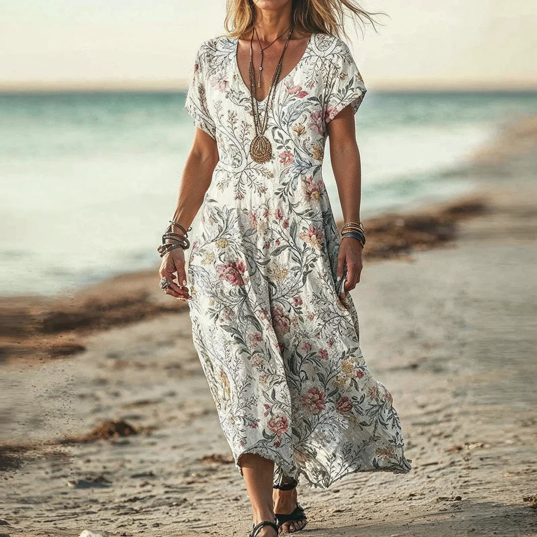 The Charlotte - Linen Maxi Dress
