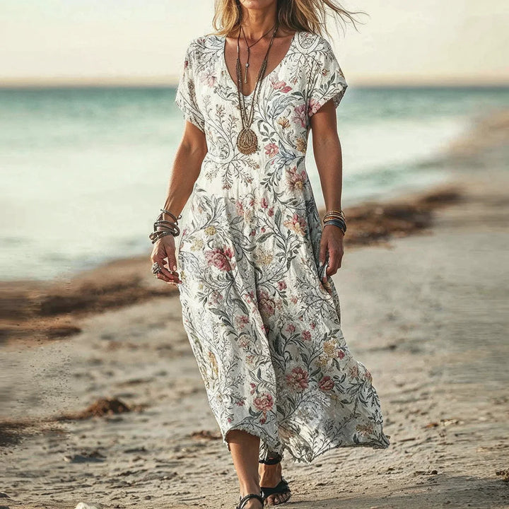The Charlotte - Linen Maxi Dress