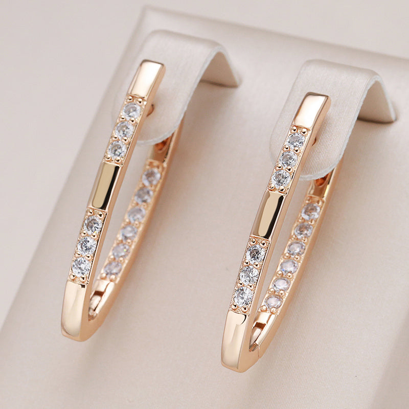 Josie™ - 18-carat gold-plated long earrings