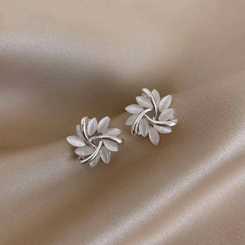 Jasmin™ - Opal Petal Hoop Earrings