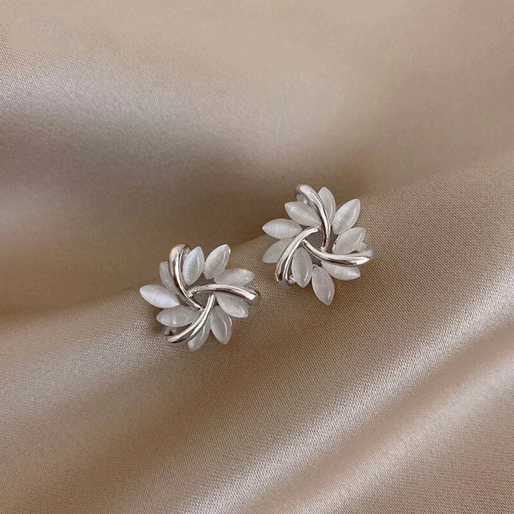 Jasmin™ - Opal Petal Hoop Earrings