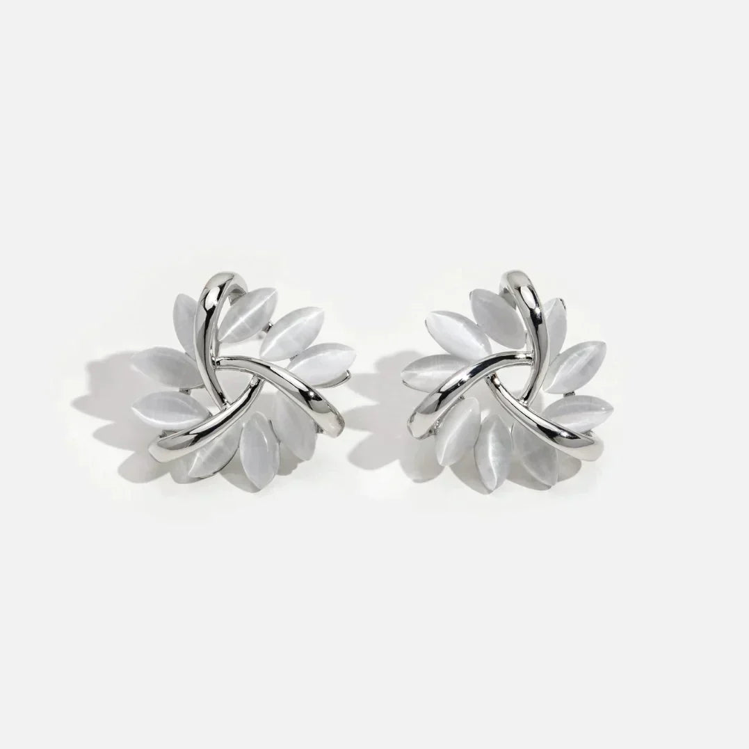 Jasmin™ - Opal Petal Hoop Earrings