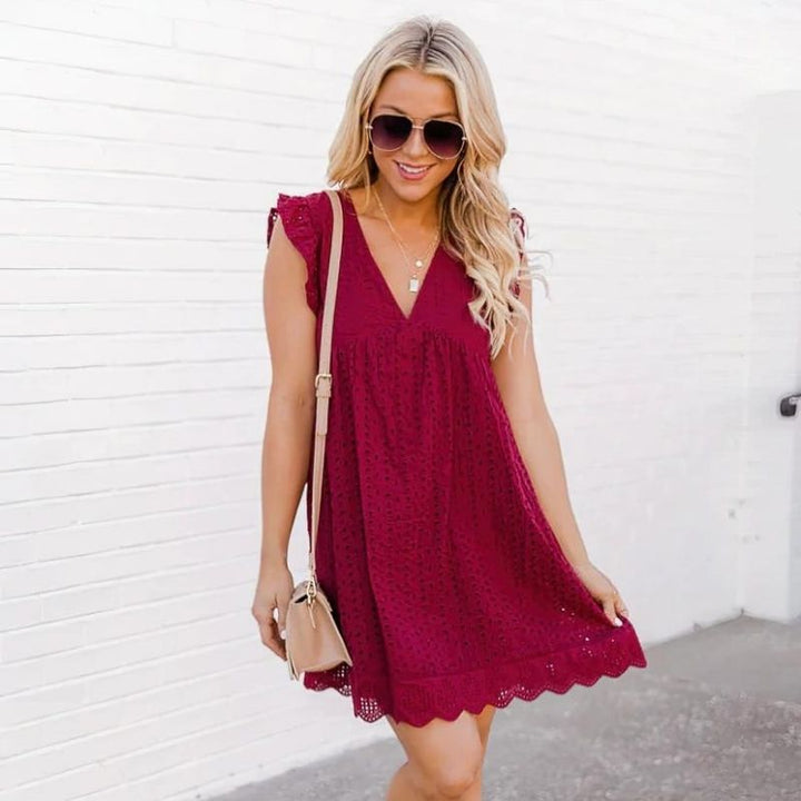 The Sonia - Butterfly Cut Midi Dress