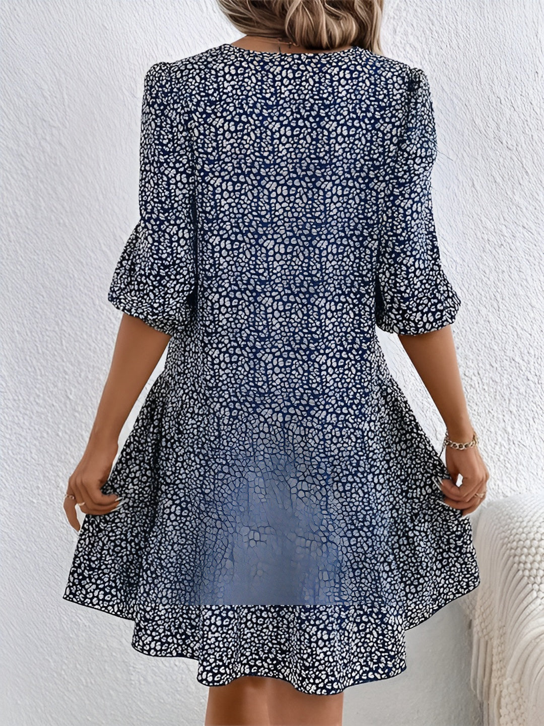 Ines | Blomstret Fit-and-Flare Kjole