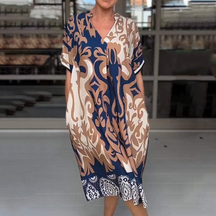 Merise™ | Bohemian Breeze Kaftan Dress