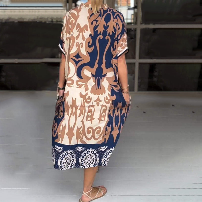 Merise™ | Bohemian Breeze Kaftan Dress