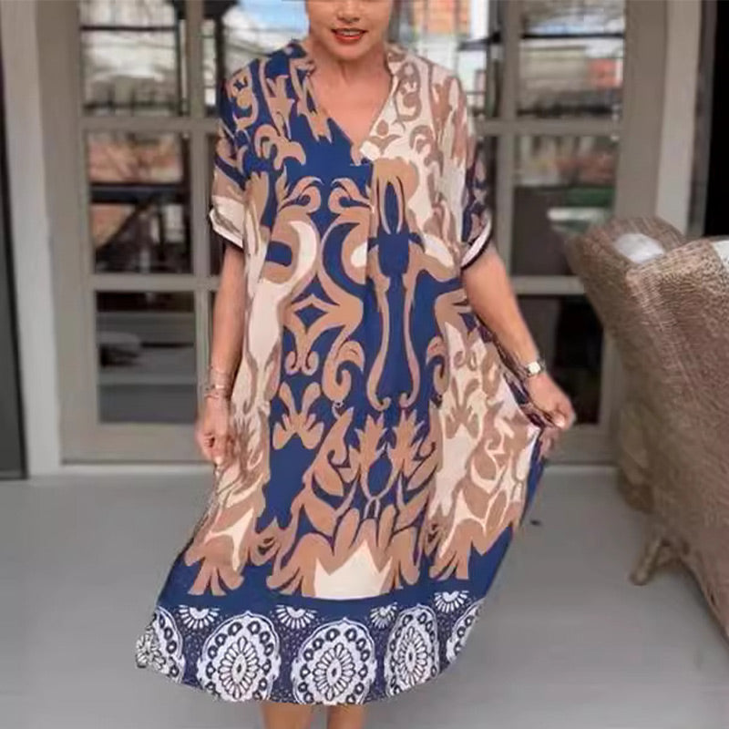 Merise™ | Bohemian Breeze Kaftan Dress
