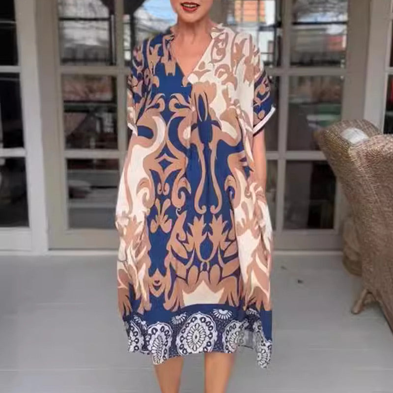 Merise™ | Bohemian Breeze Kaftan Dress