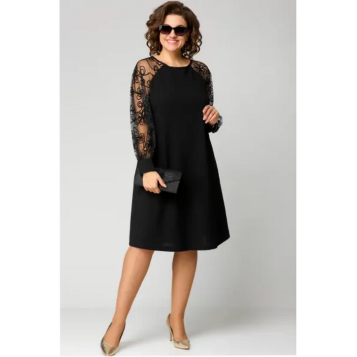 The Victoria – Elegant Lace Sleeve Dress