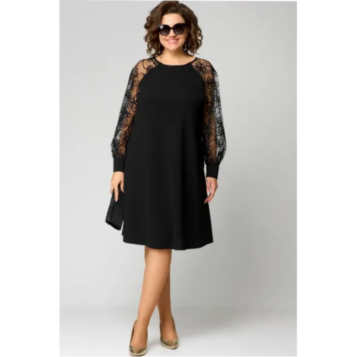 The Victoria – Elegant Lace Sleeve Dress