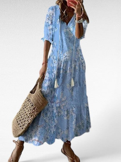 The Margarette™ – Chic Boho Tummy Coverage Dress