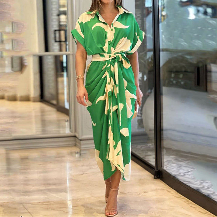 Alvina™ | Elegant Belted Wrap Dress