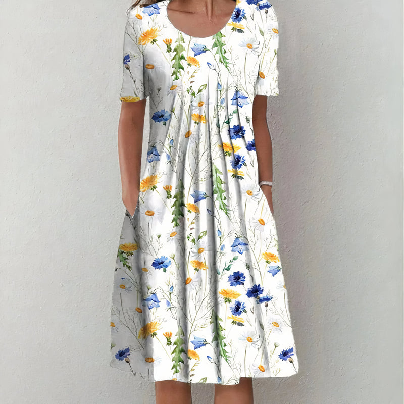 Nicolina™ – Sommerkjole med blomsterprint