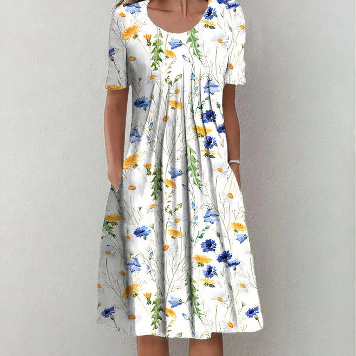 Nicolina™ – Sommerkjole med blomsterprint
